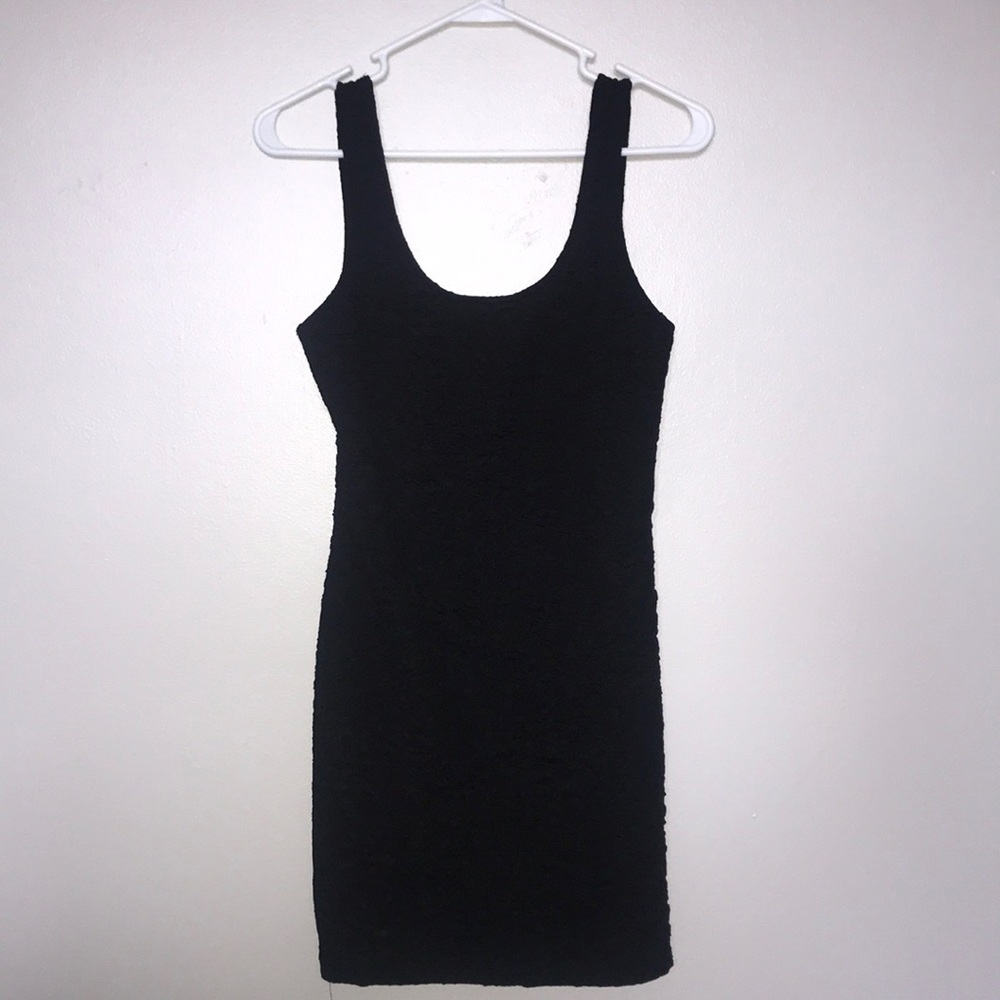 Black mini dress